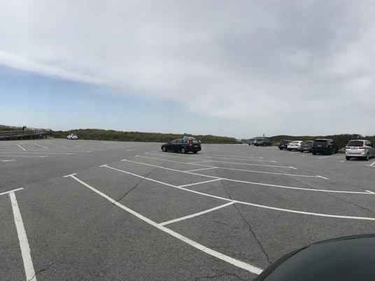 Parkplätze am Strandübergang Sturmhaube in Kampen