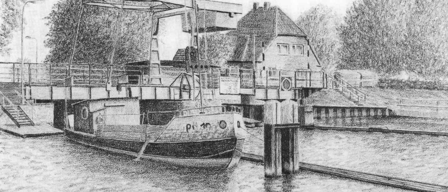 Gieselaukanal mit Klappbrücke