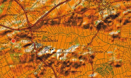 Stauchmoränenlandschaft um das Schalkholzer Eiszungen