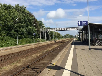 Gleis 1 am Morsumer Bahnhof