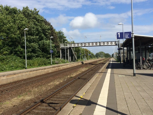 Gleis 1 am Morsumer Bahnhof