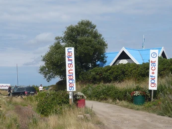 Eingang zur Surfschule Syltsurfing