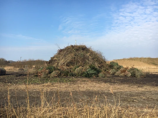 Die Tinnumer Biike am Tag davor