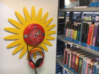 Hörbuchecke in der Sylt Bibliothek