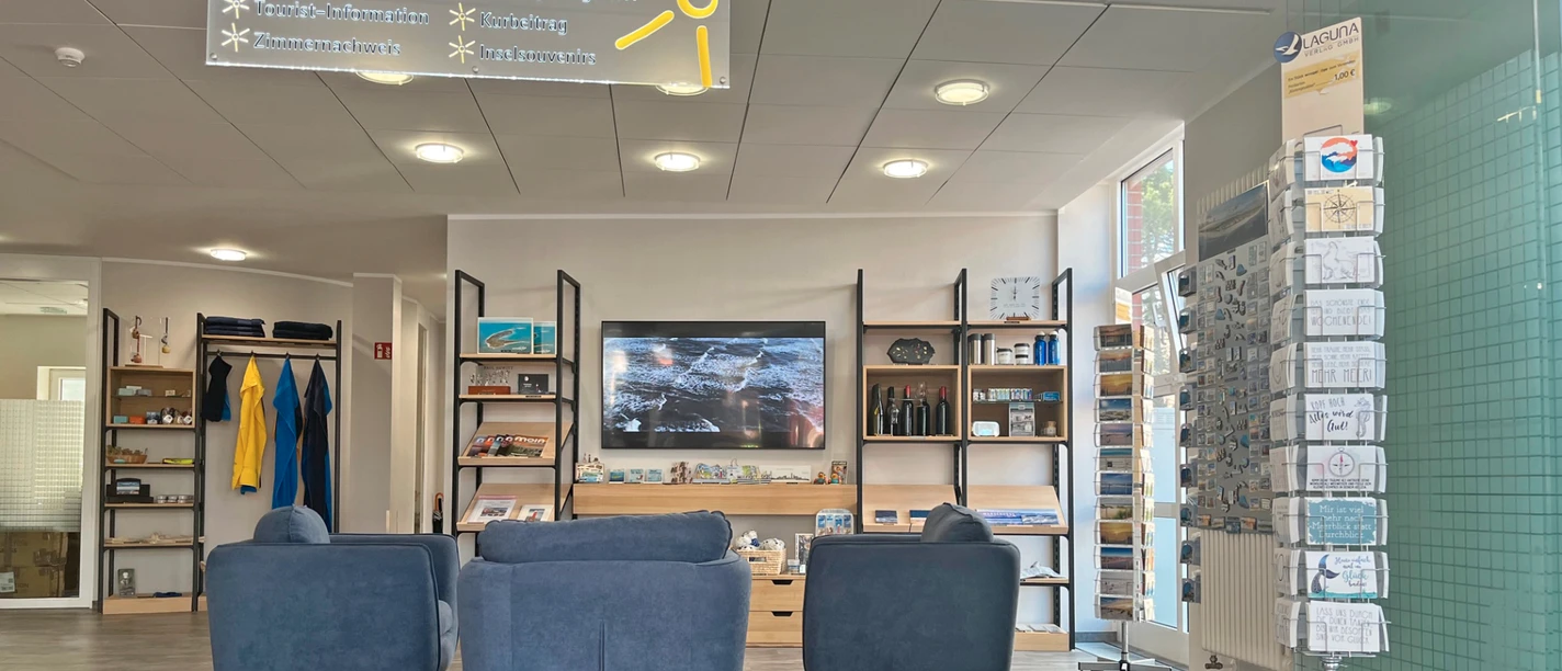 Touristinfo Zedeliusstraße Udsigt til turistinformationen i Zedeliusstraße på Wangerooge med dens venlige reception