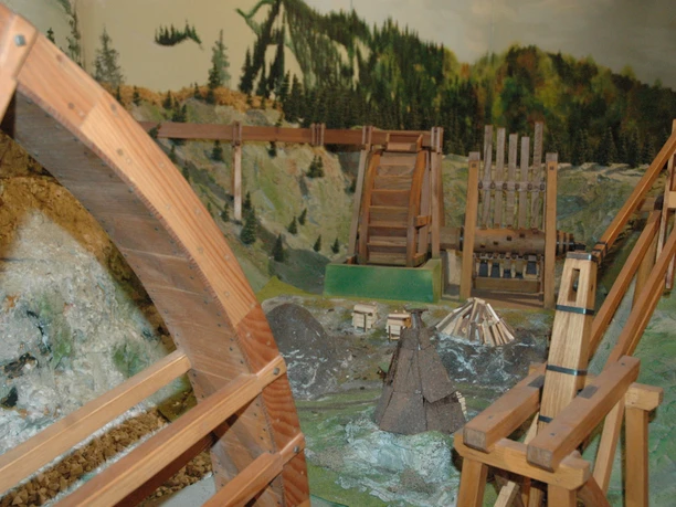 Bergbaumodell im Nationalparkhaus