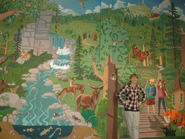 Wimmelbild im Nationalparkhaus