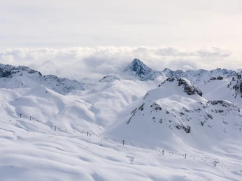 Melchsee-Frutt Winter Bonistock Aussicht Erzegg Lift