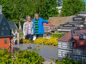 Miniaturenpark Wernigerode Goslar mit Rammelsberg Miniaturenpark Wernigerode Goslar mit Rammelsberg