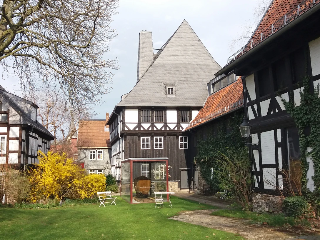 Rückseitige Ansicht des Mönchehaus Museums