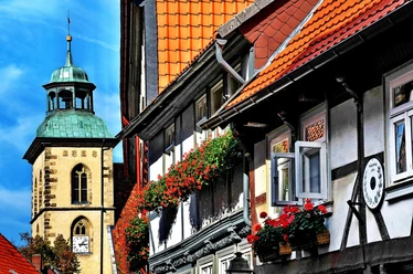 Fachwerk und Marienkirche Hornburg