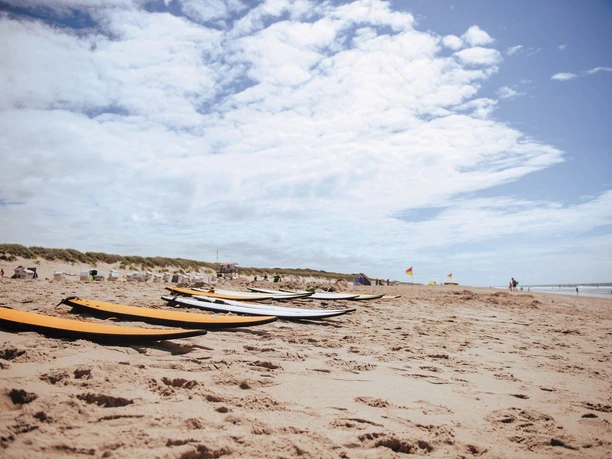 Surfboards am Strand