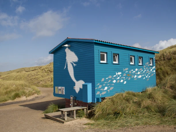 Toilette am Strandübergang Dünenwal