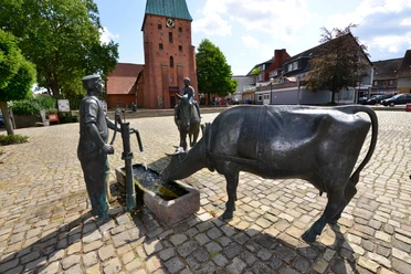 Ackerbürger auf dem Marktplatz Ackerbürger auf dem Marktplatz in Wittingen