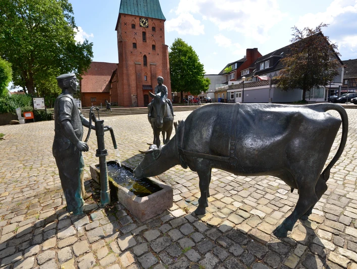 Ackerbürger auf dem Marktplatz Ackerbürger auf dem Marktplatz in Wittingen
