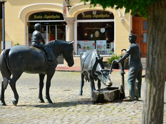 Wittinger Marktplatz mit den Ackerbürgern Wittinger Marktplatz mit den Ackerbürgern