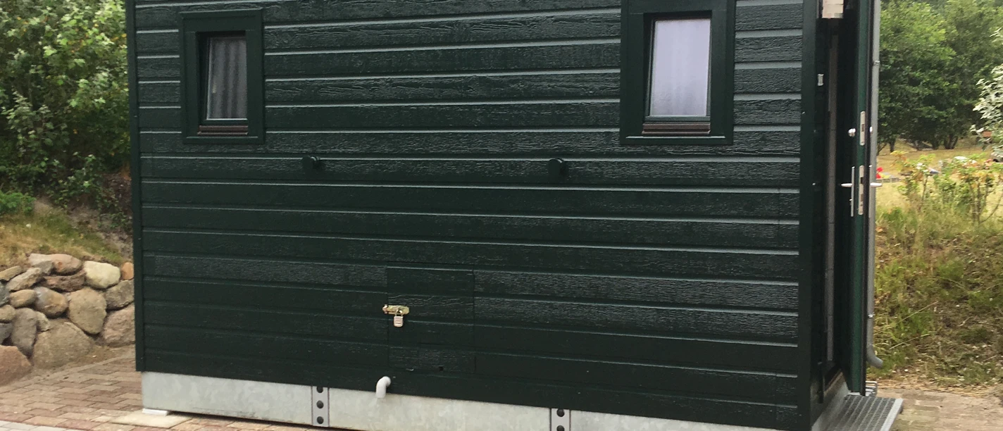 Toilette am Friedhof