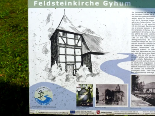 Infotafel Entstehung der Kirche