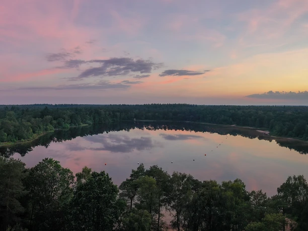 Der Große Bullensee aus der Vogelperspektive Der Große Bullensee aus der Vogelperspektive