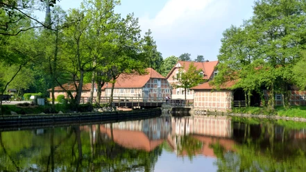 Mühlenteich in Sittensen bei der Wassermühle Mühlenteich in Sittensen bei der Wassermühle