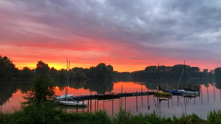 Sonnenuntergang im Natur- und Erlebnispark Bremervörde Sonnenuntergang im Natur- und Erlebnispark Bremervörde