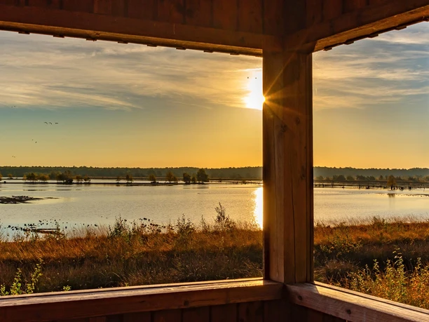 Ausblick vom Beobachtungsturm des Tister Bauernmoores Ausblick vom Beobachtungsturm des Tister Bauernmoores