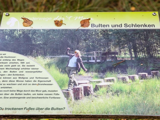 Thementafel in der Moorzone Großes und Weißes Moor Thementafel in der Moorzone Großes und Weißes MoorTheme board in the Great and White Moor zoneTematavle i den store og hvide mosezoneThemabord in de Grote en Witte Moor-zone