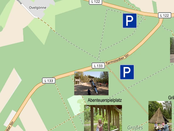 Waldlehrpfad - Großes Holz Übersichtskarte Waldlehrpfad - Großes Holz Übersichtskarte