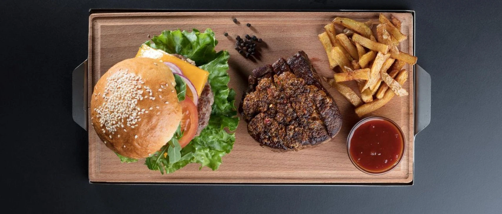 Blick auf Menü Menu viewVue sur le menu