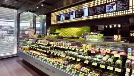 View of the counter