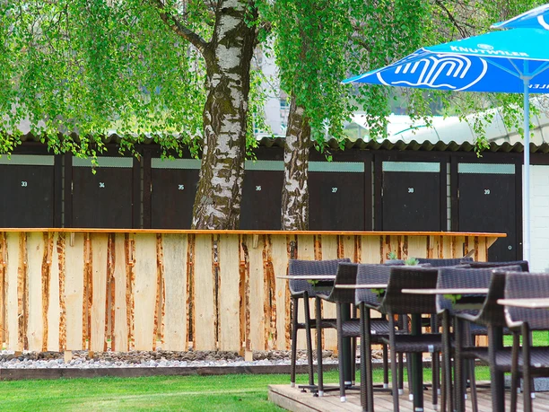 Seebad Horw Eventsbar Blick auf die Bar