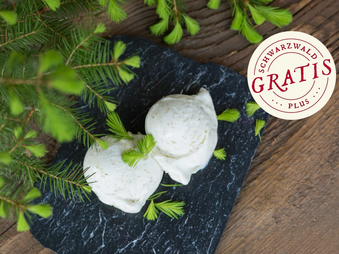 Waldhonig- und Fichtenspitzeneis