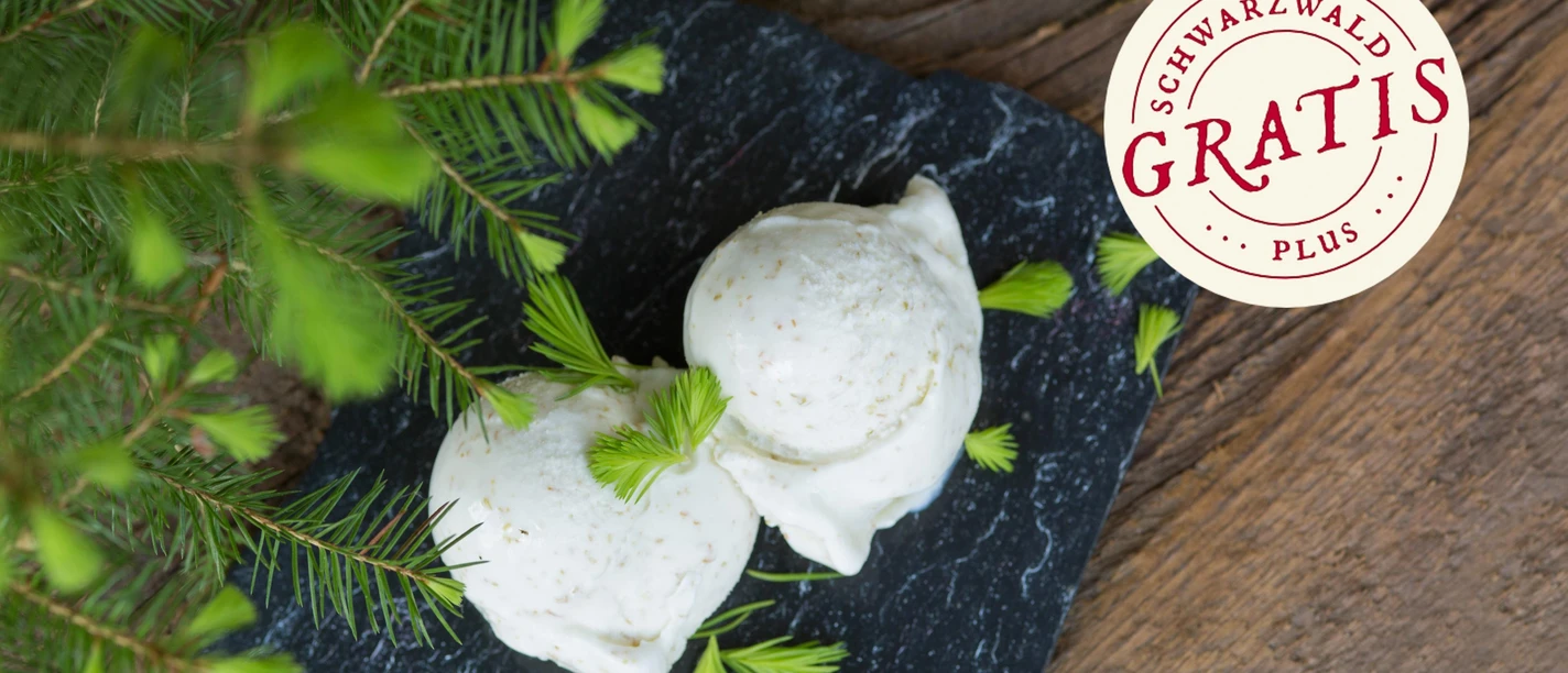 Waldhonig- und Fichtenspitzeneis