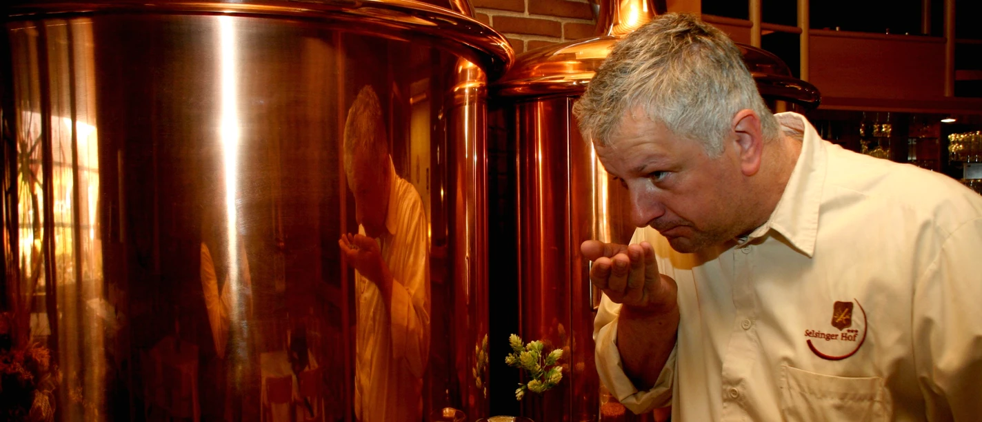 Meesterbrouwer Holger Gehrmann op de Selsinger Hof