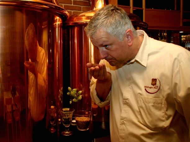 Braumeister Holger Gehrmann im Selsinger Hof Braumeister Holger Gehrmann im Selsinger Hof