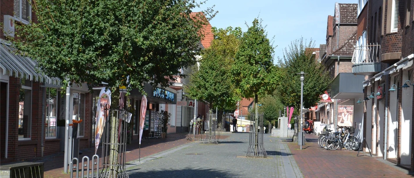 Fußgängerzone in der Innenstadt von Zeven Fußgängerzone in der Innenstadt von Zeven