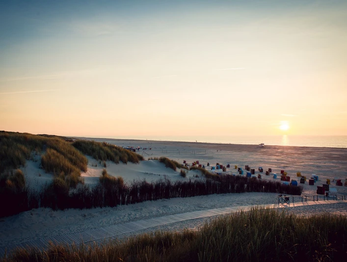 strandabgang-abend-juist Strand Juist