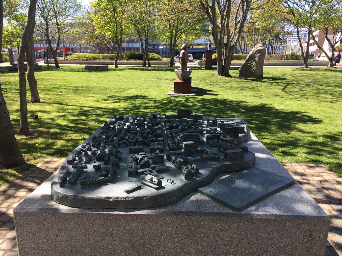 Stadtmodell von Westerland im Rathauspark