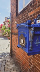 Blaue Briefkästen Historische Briefkästen