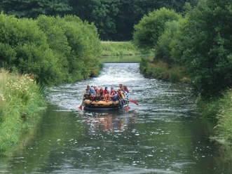 Schlauchbootfahrten auf der Hase