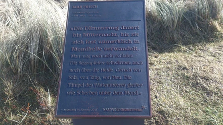 Kunststele Max Frisch