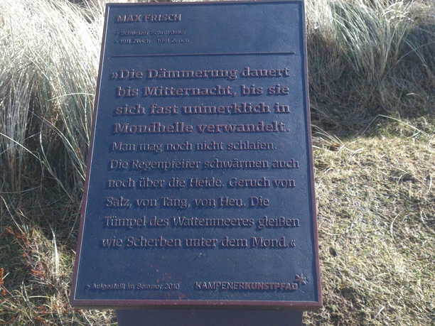 Kunststele Max Frisch