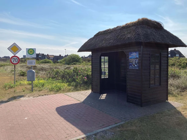 Bushaltestelle Mellhörn Richtung List Bushaltestelle Mellhörn Richtung List auf Sylt