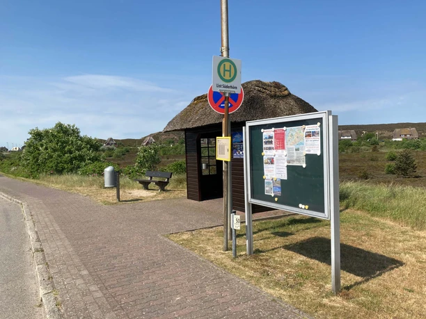 Bushaltestelle Süderhörn Richtung Westerland