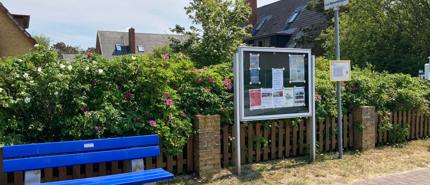 Bushaltestelle Mövenbergstraße Richtung Westerland