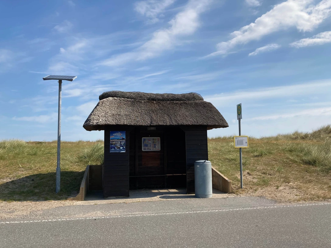 Bushaltestelle Jungendherberge Richtung Westerland