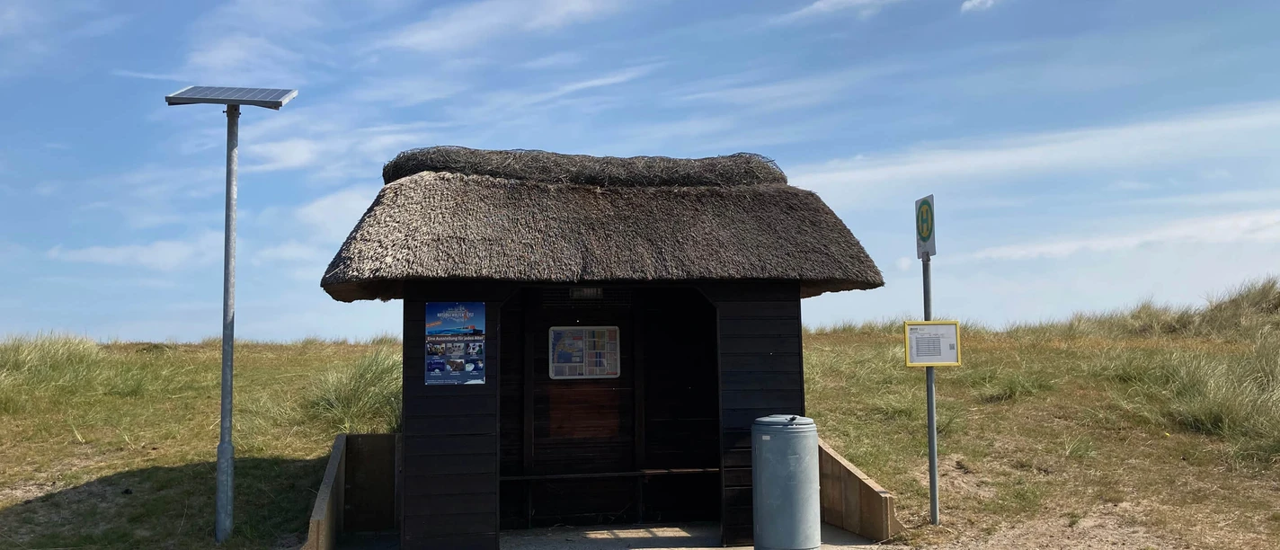 Bushaltestelle Jungendherberge Richtung Westerland