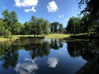 Vijver op de golfbaan