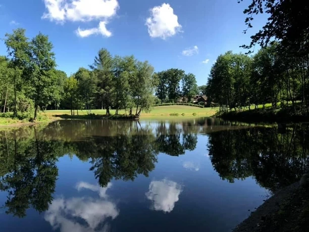 Vijver op de golfbaan