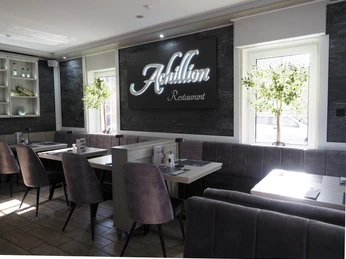Restaurant Achillion Innenraum Schild 2.JPG